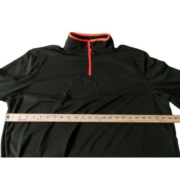 Men's Starter 1\4 Zip Green And Orange Size XL 46/48 Pullover Sweatshirt... - Picture 6 of 16